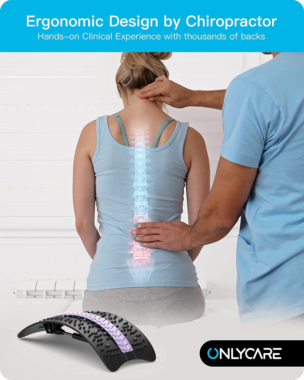 NIBST Upgraded Back Cracker Device, Back Stretcher for Lower Back Pain  Relief, for Crack Upper Back, Posture Corrector with Multi-Level Adjustment