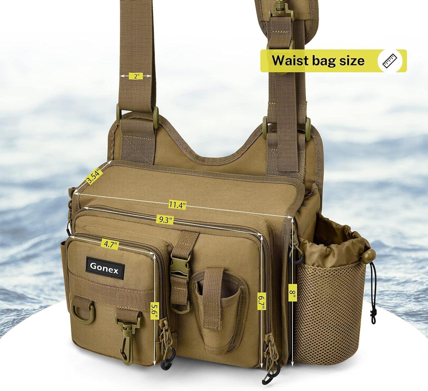 Waterproof Fishing Tackle Bag Fishing Bait Backpack Handbag Fishing Tool  Bags Multifunctional Oxford Cloth Tackle Chest Shoulder Pack Bag Fishing