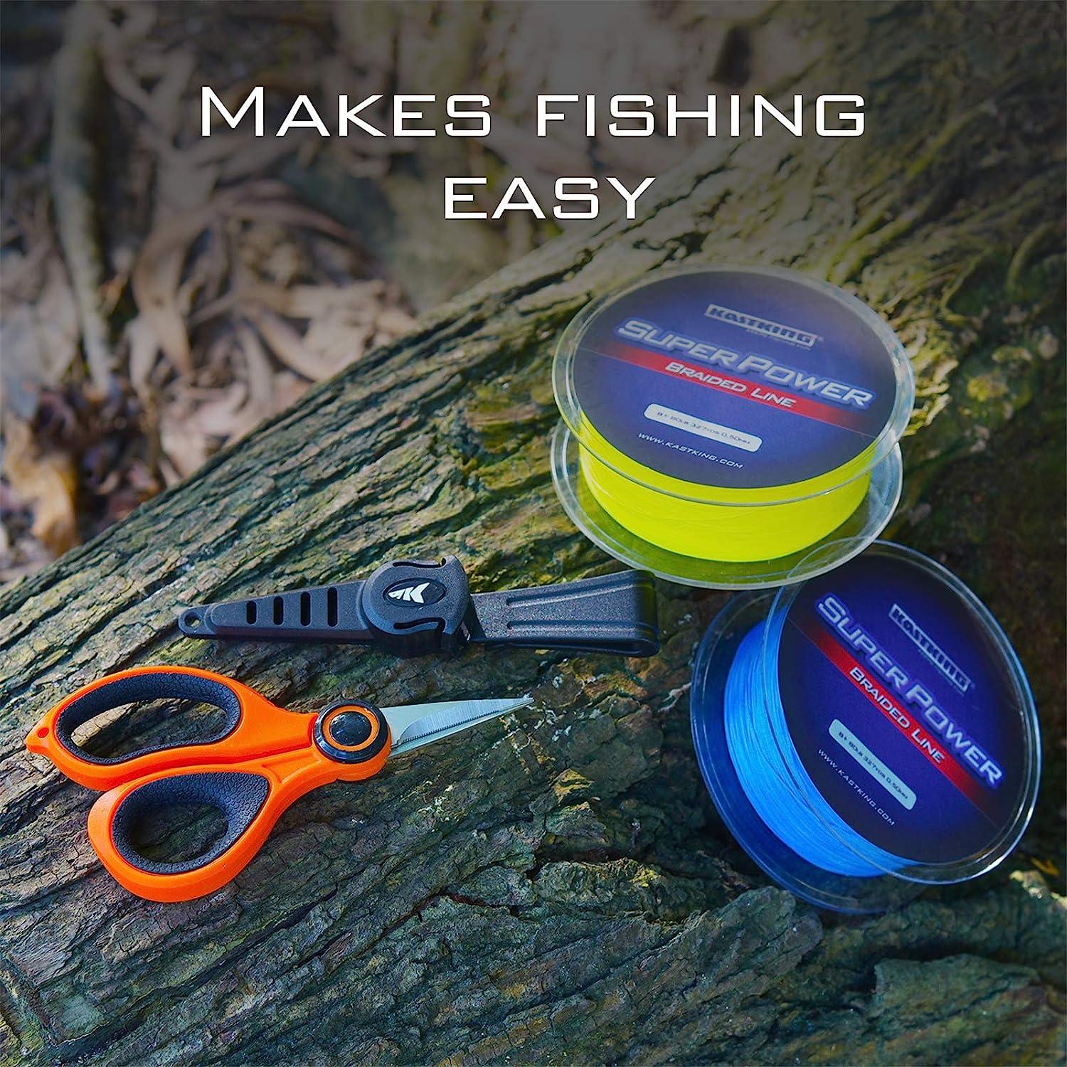 KastKing Fishing Line Scissors, Braided Line Cutters, w/Sheath