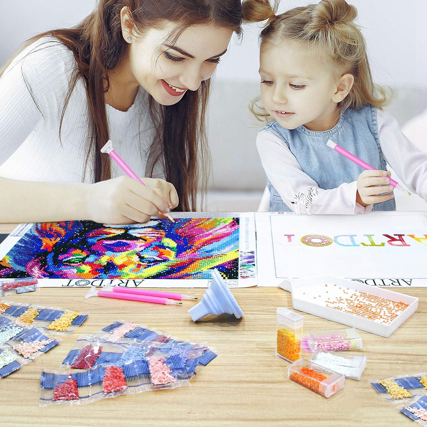 ARTDOT Diamond Painting Sticker Kits for Kids, Arts and crafts Toys