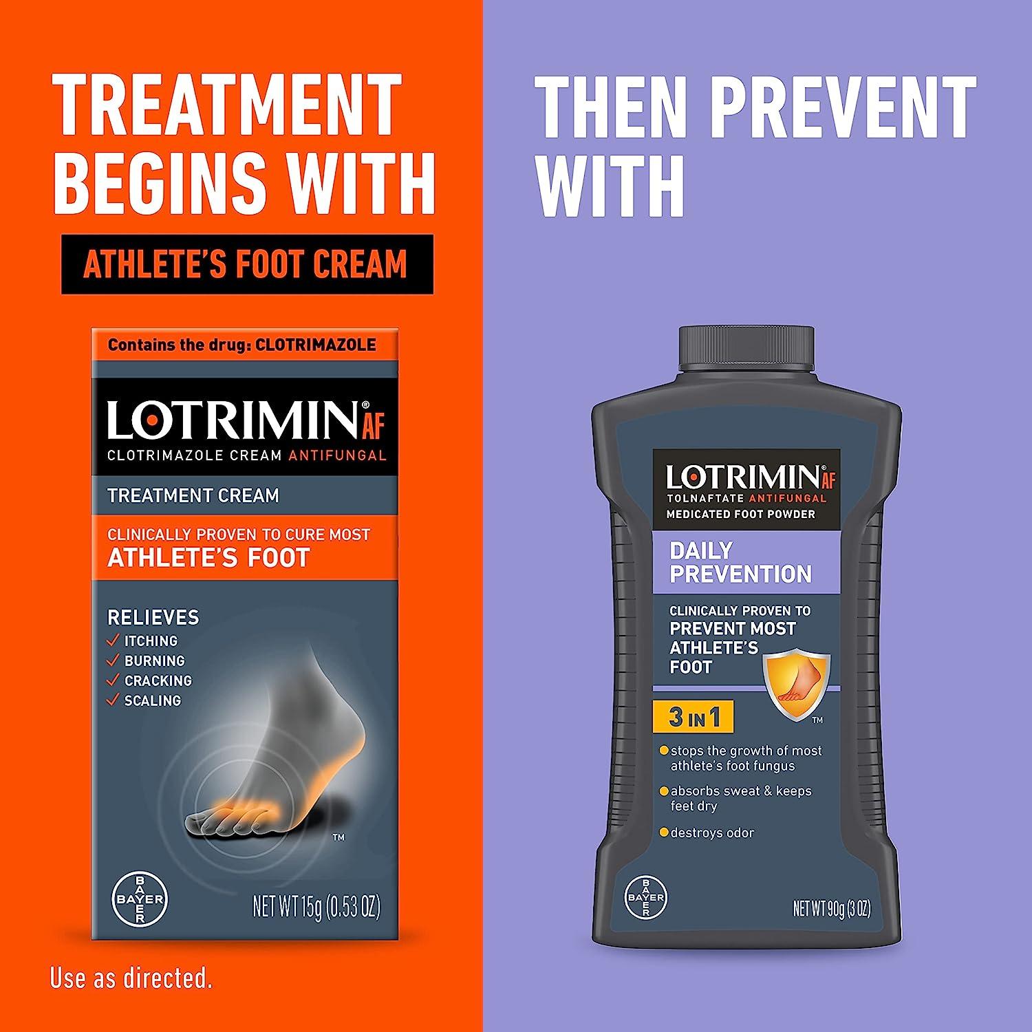 Lotrimin Af Cream For Athlete S Foot Clotrimazole Antifungal Treatment Clinically Proven