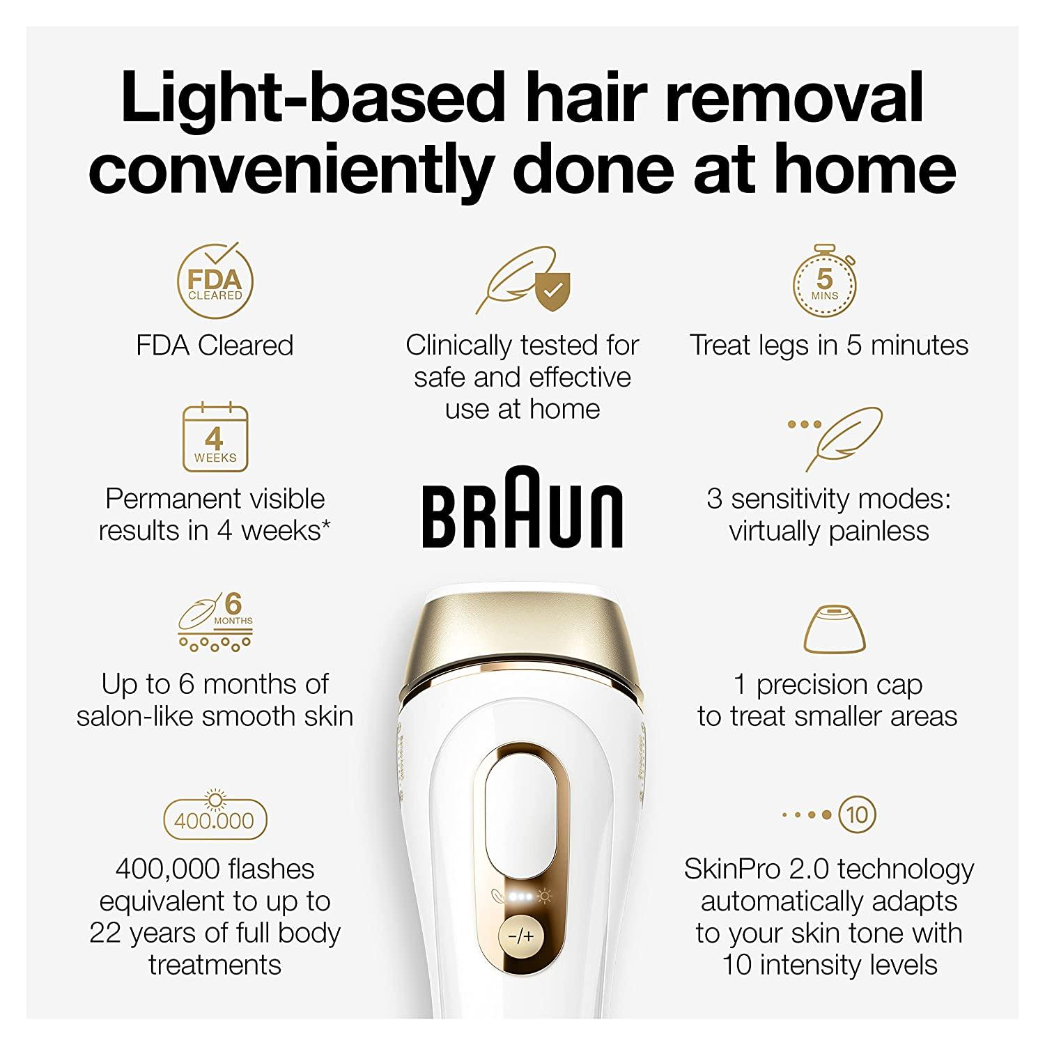 Braun hair removal device Silk-expert Pro 3 PL3221 + Venus smooth razor,  White/Silver (PL3221)