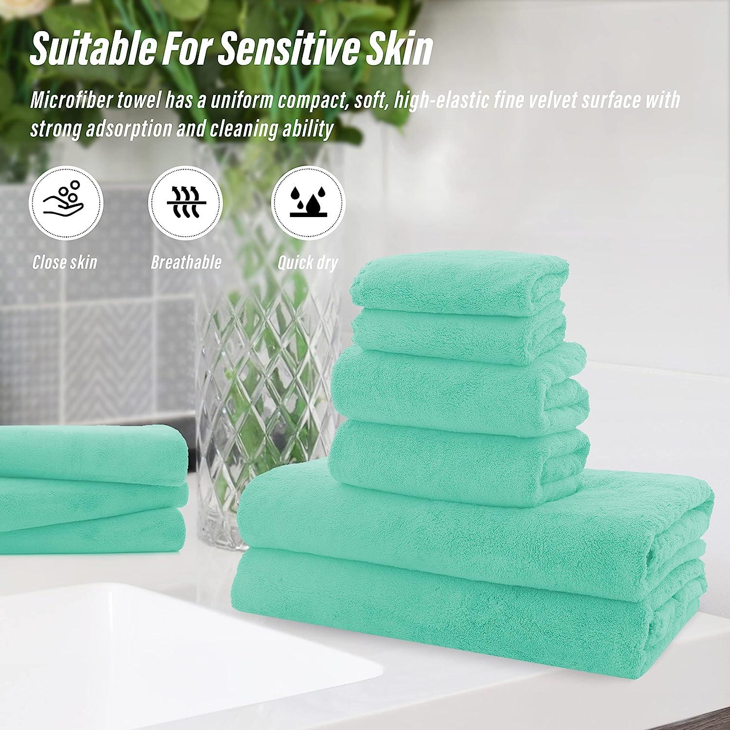 Microfiber bath towel, super large, soft, high absorption and quick