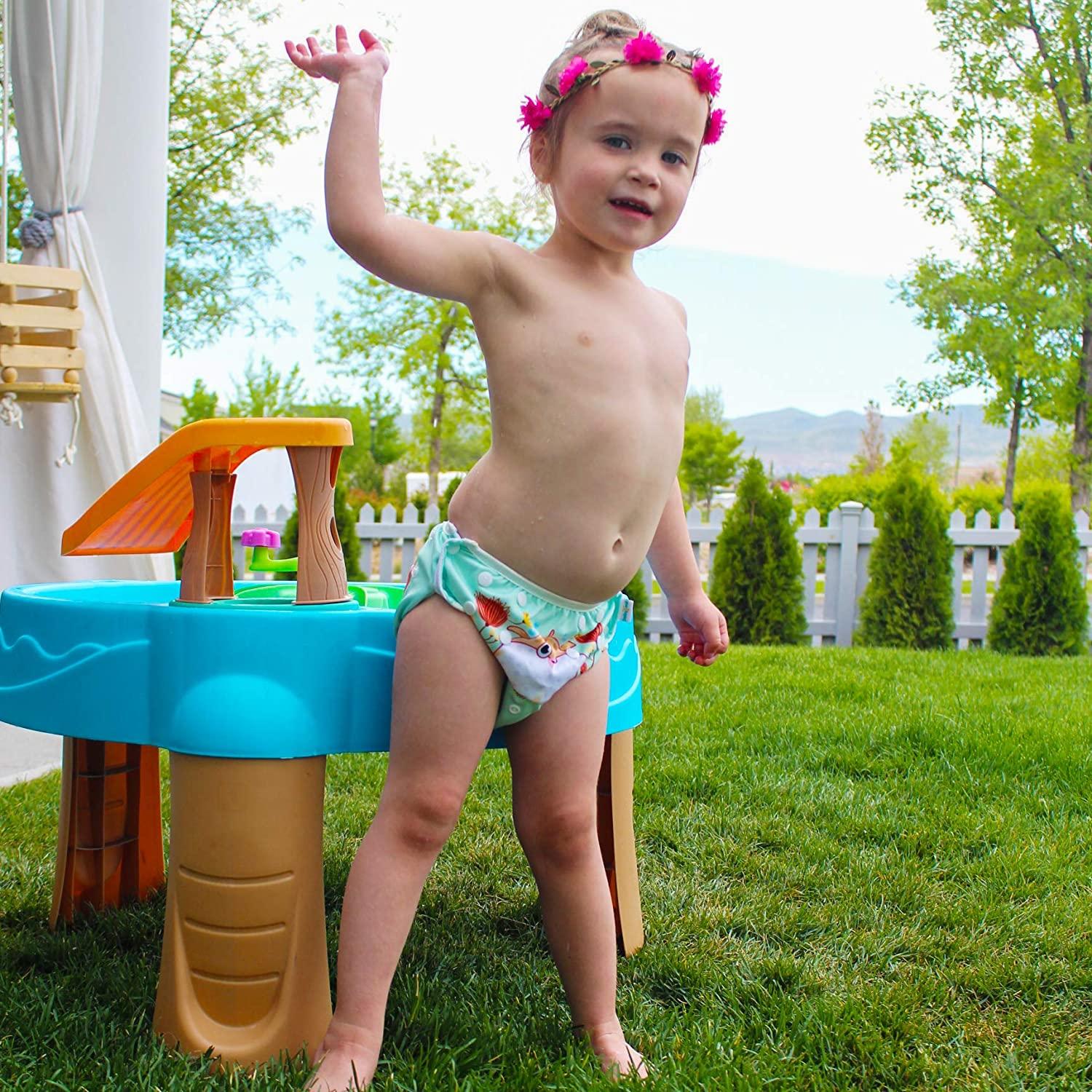 Babygoal Baby & Toddler Swim Diapers 0-3T, Reusable Adjustable