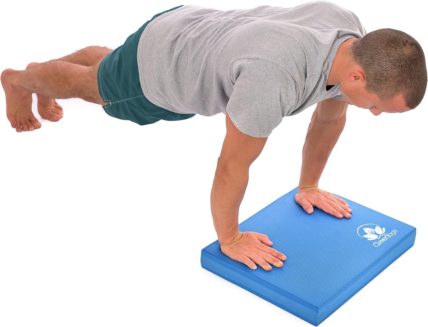 Clever Yoga Balance Pad Review - a foam pad yoga prop to improve and  challenge your balance poses! 