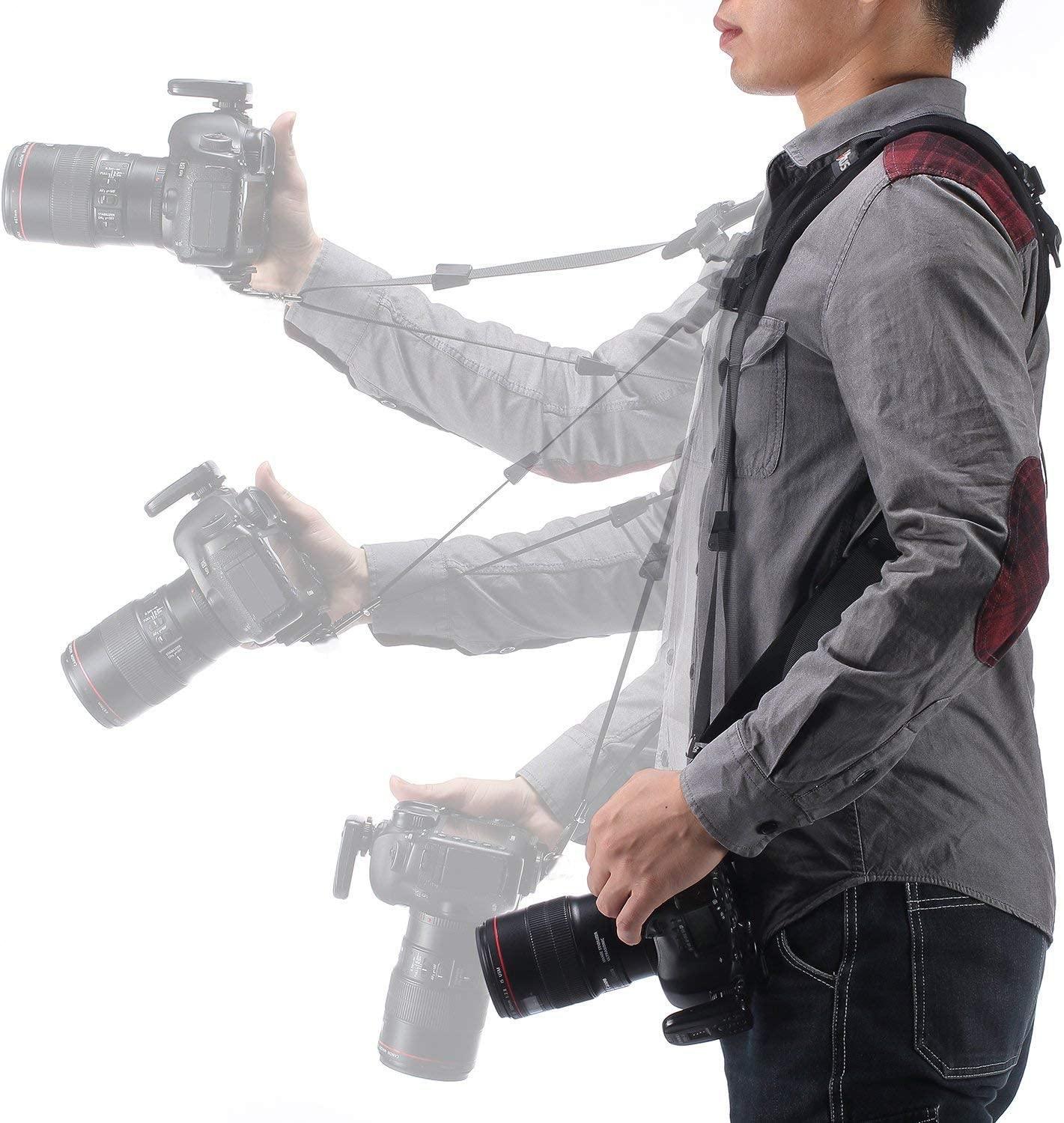 Double Strap Adjustable Digital Camera Double Shoulder Quick Release Camera Strap Camcorder Straps