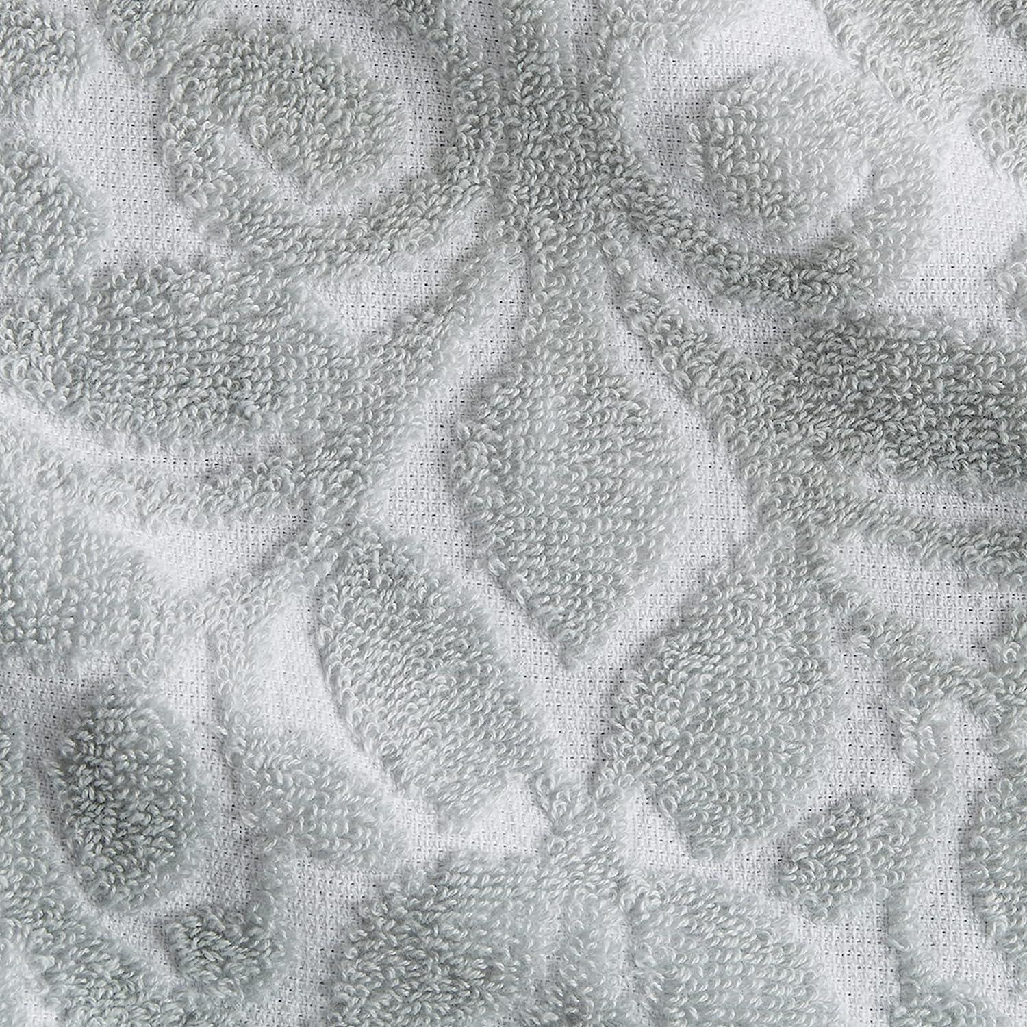 Jacquard-patterned bath towel - Dark grey - Home All