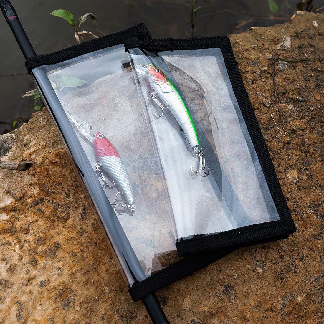 HomDeak 4 Pack Fishing Bait Cover Durable Clear 0.5mm PVC Lure