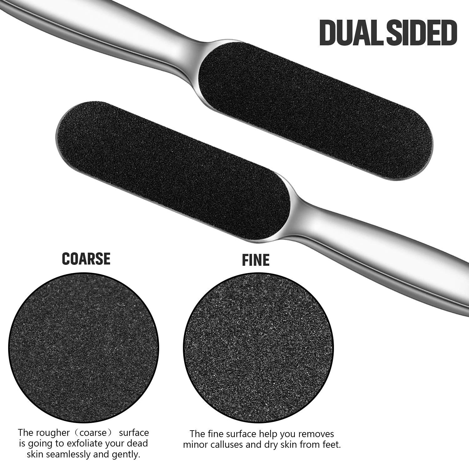 2pc Metal Foot File Scraper Pedicure Callus Remover Scrubber Hard Roug —  AllTopBargains