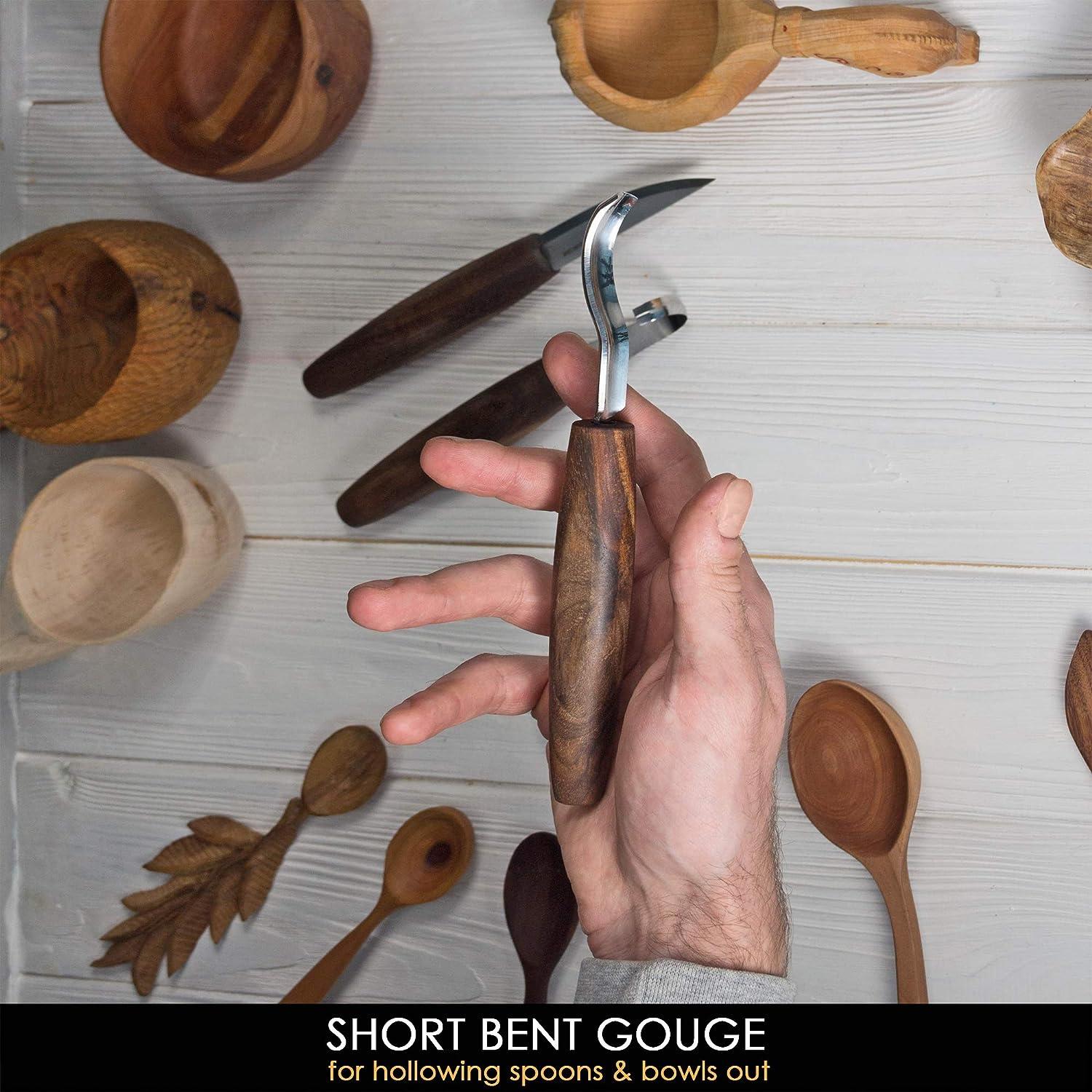 walnut spoon wood carving hook knife