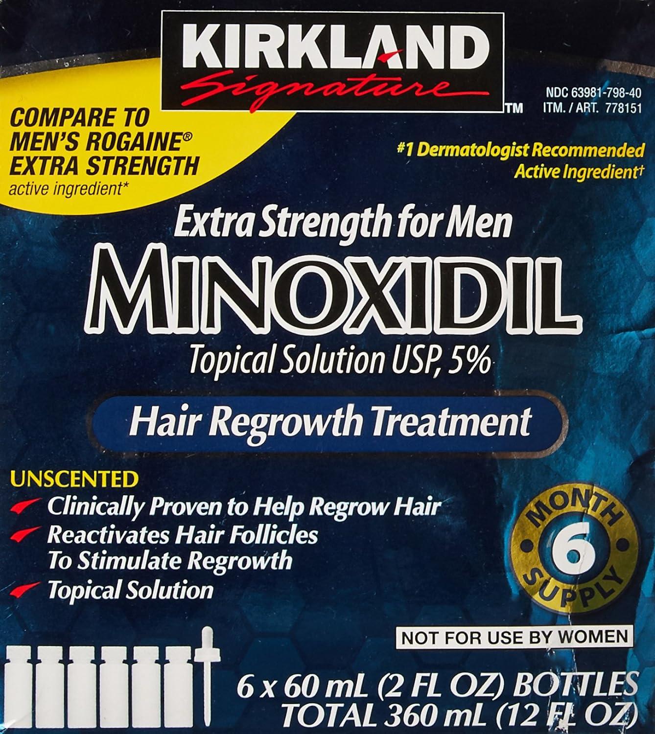 Kirkland Signature Hair Regrowth Treatment Extra Strength for Men