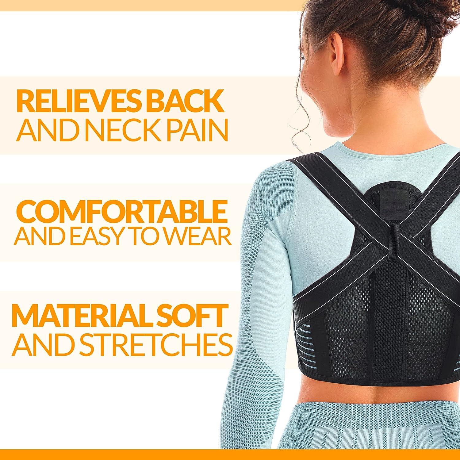 Comfy Brace Posture Corrector,Adjustable Upper Back Brace For