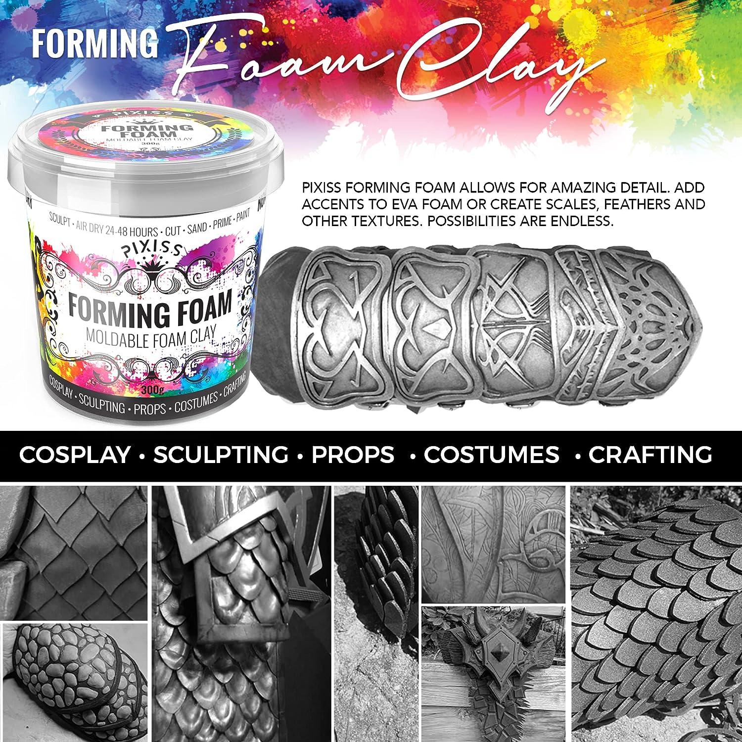 Air Dry Clay Moldable Cosplay Foam Modeling Crafting Sculpting Supplies  Black