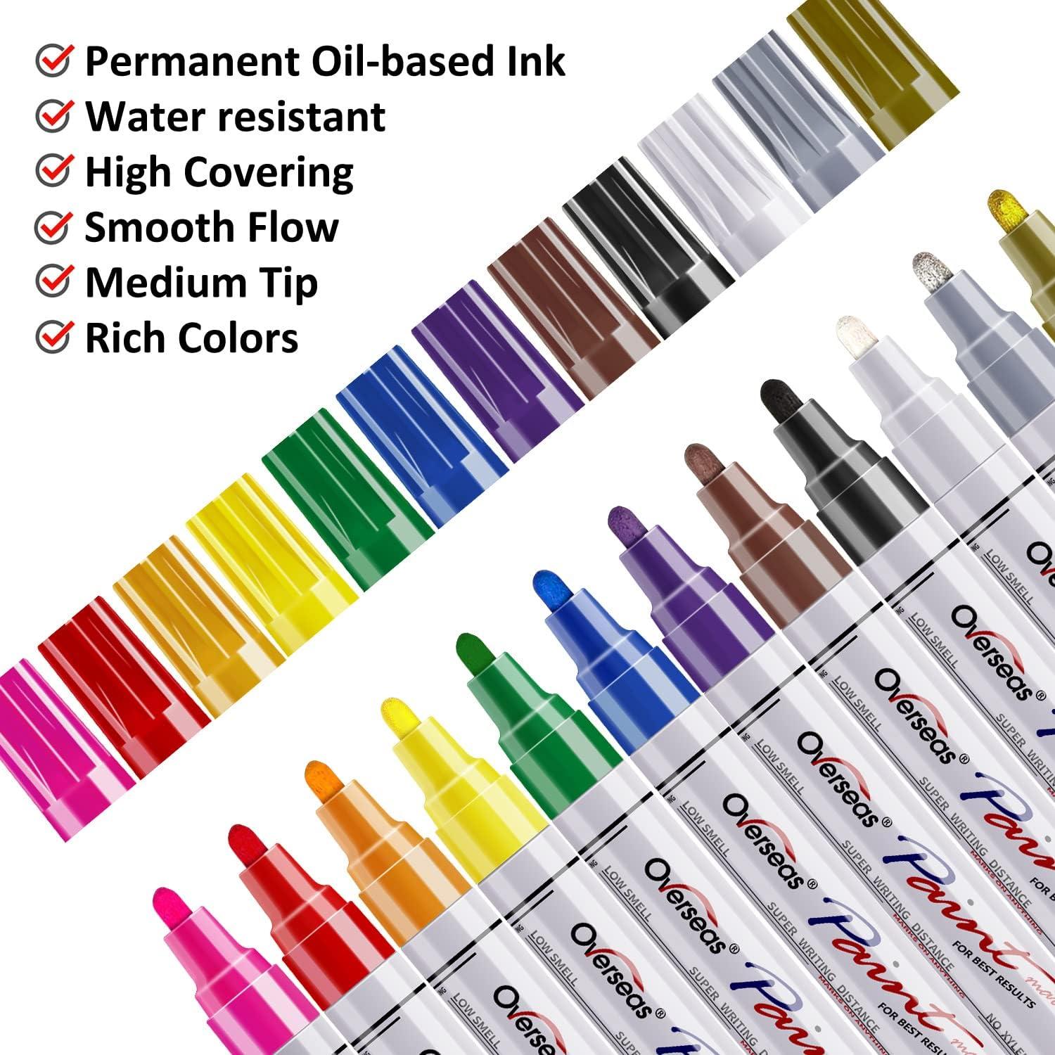 Oil Based & Acrylic Bundle: Marker for Canvas & Multipurpose Pen Set |Artistro Art Bundle