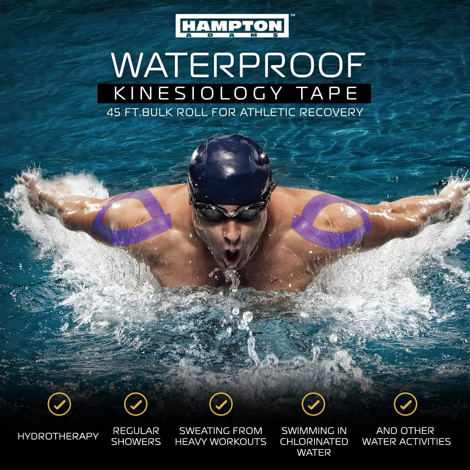 135 Feet) Bulk Kinesiology Tape Waterproof Roll Sports Therapy