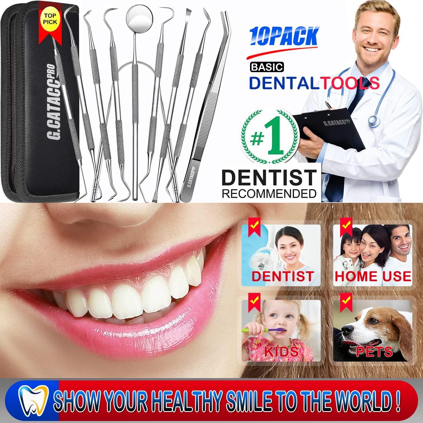 Dental Tools, 10 Pack Professional Plaque Remover Teeth Cleaning