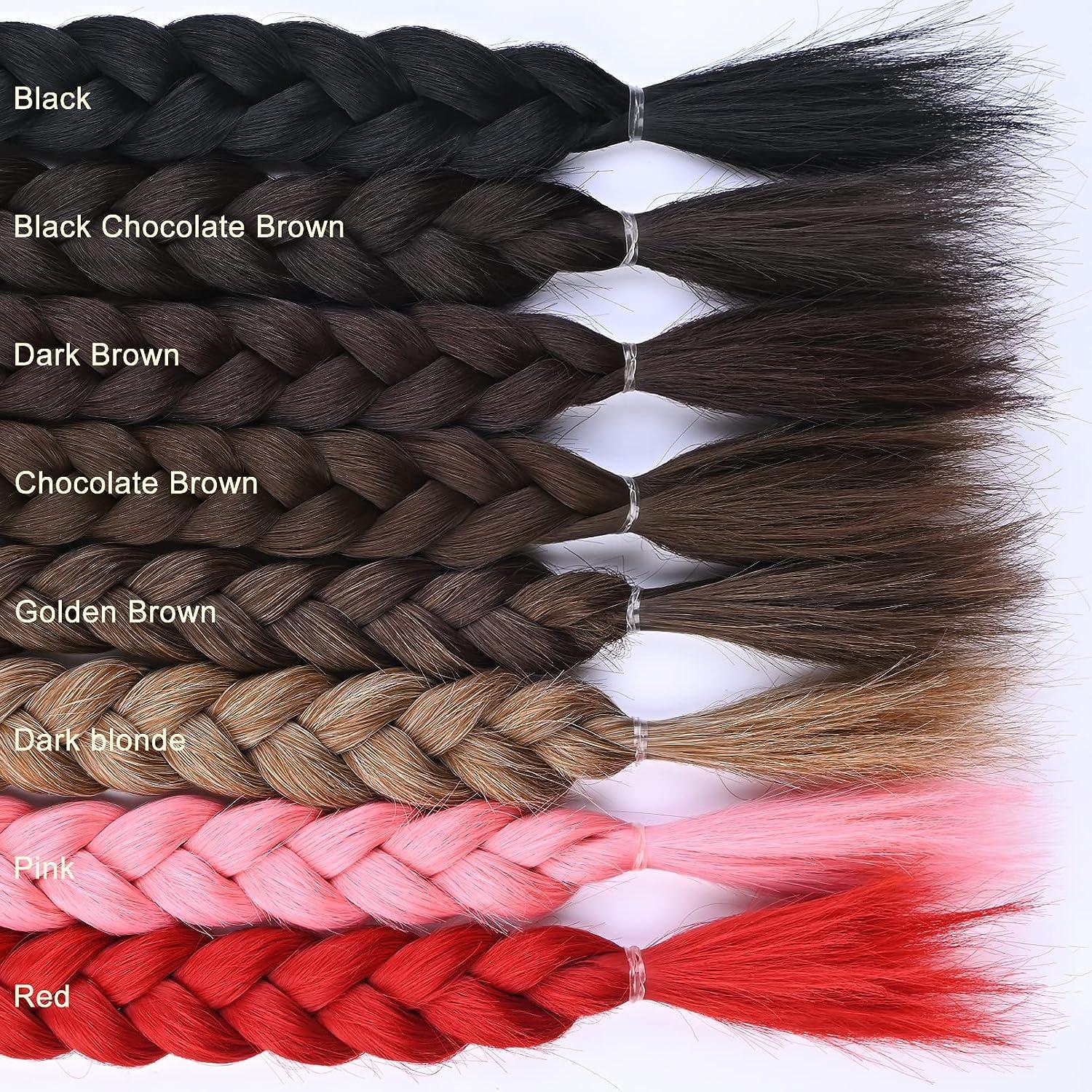 32inch Long Braided Ponytail Extension With Hair Tie Black Straight Wrap  Around Hair Braid Extensions For Women Synthetic High Temperature Fluffy  Natu