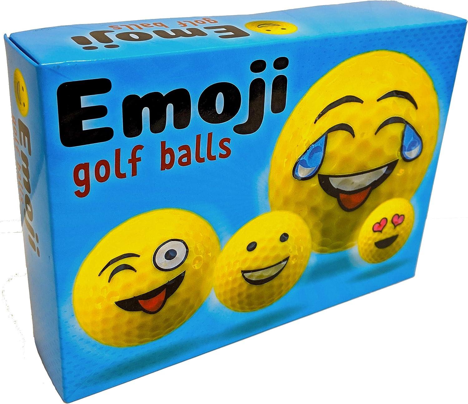 Oji-Emoji Premium Emoji Golf Balls, Unique Professional Practice