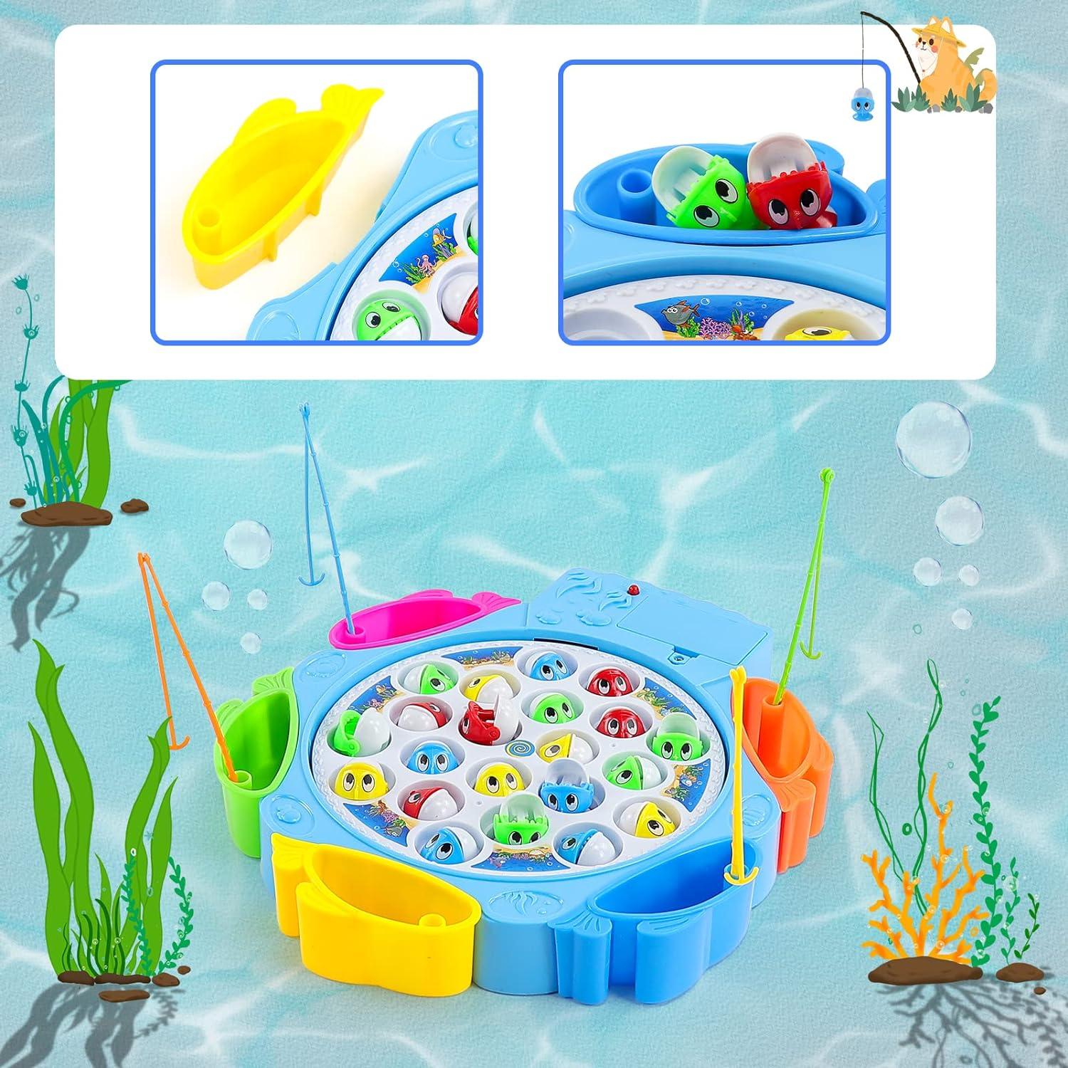 Fish Catching Bathing Set Fishing Rod Screw-on Crab, Toys \ Games Toys \ Bath  toys