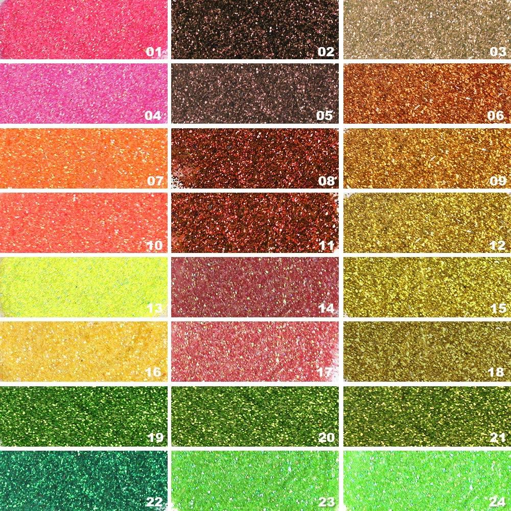 48 Colors Glitter Set Fine Glitter for Resin Arts and Craft