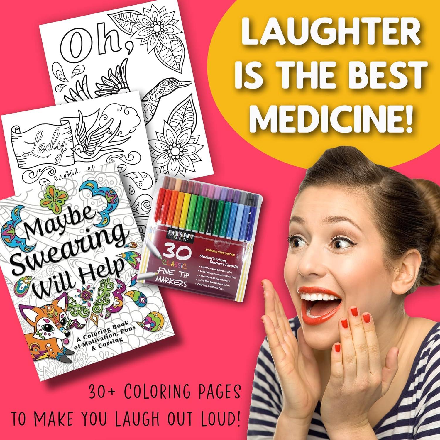 Anxiety Coloring Book for Women: Self Care Coloring Book with a Positive and Good Vibe Designs for Women & Girls [Book]