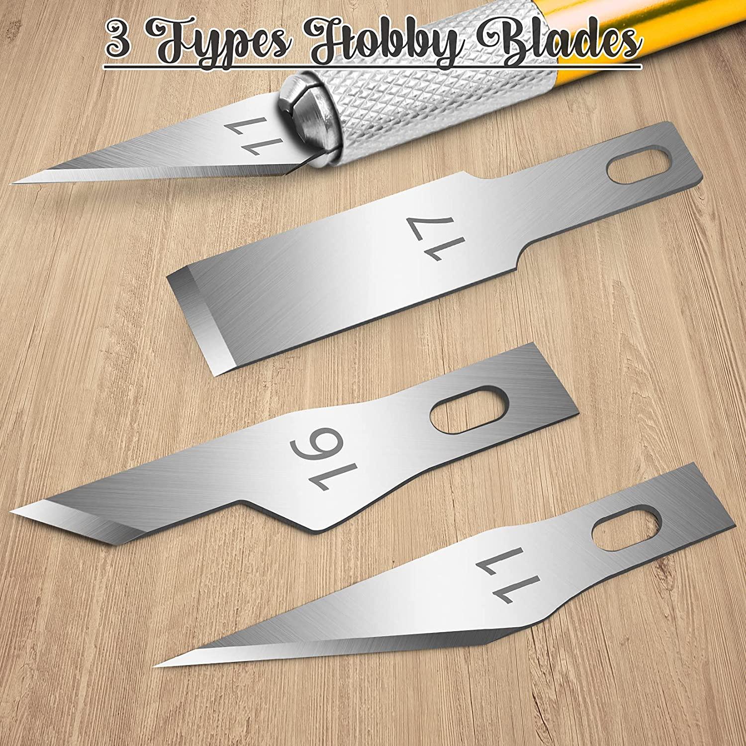 16pc Precision Craft Hobby Utility Art Exacto Knife Set-Sharp