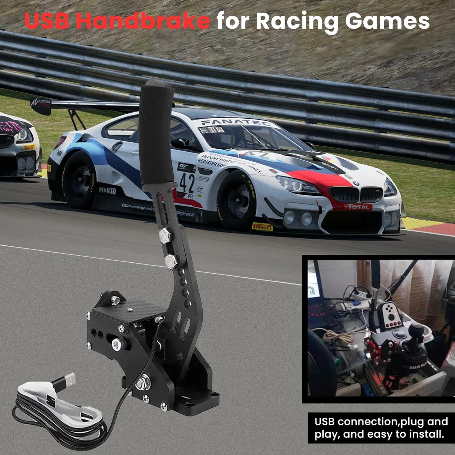 Endxedo PC Racing Game USB Handbrake 16Bit Simulate Linear