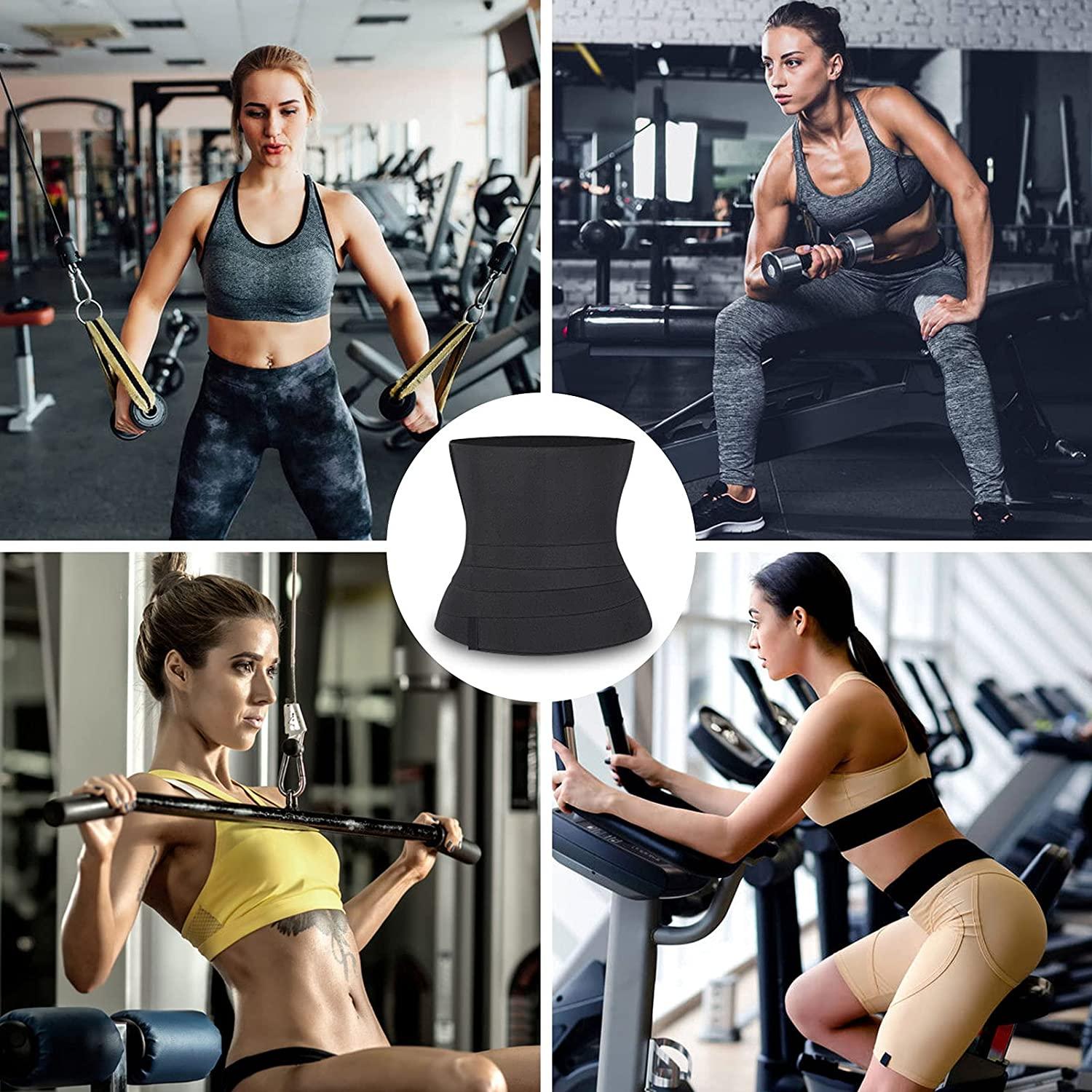 Waist Trainer for Women - Waist Wrap with Loop Design, Tightness Adjustable  & Non-Slip, Plus Size, Invisible & Flexible for Stomach, Lower Belly Fat