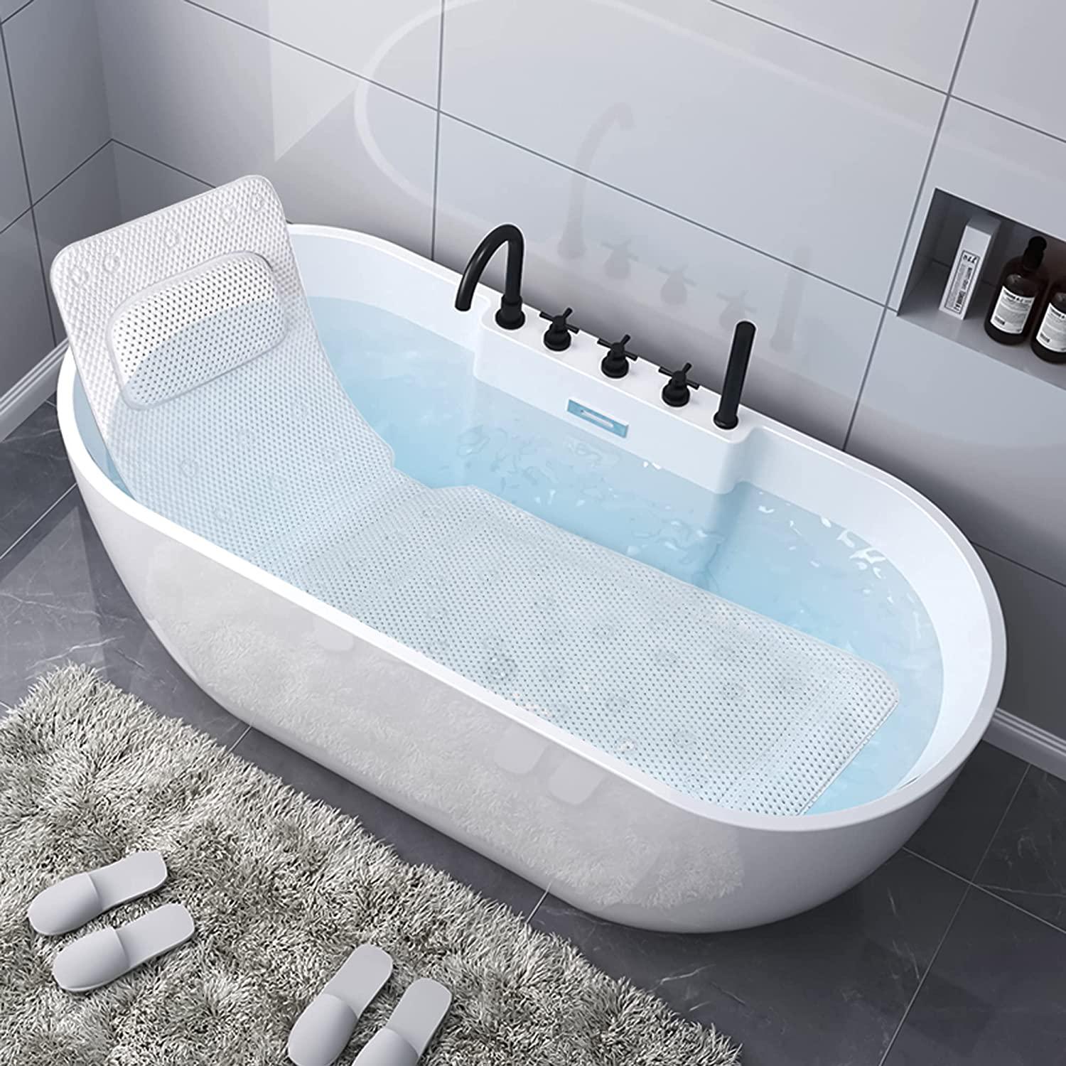 SPA Bath Pillow Non-slip Bathtub Headrest Soft Waterproof Bath Pillows –  Regulate Glass