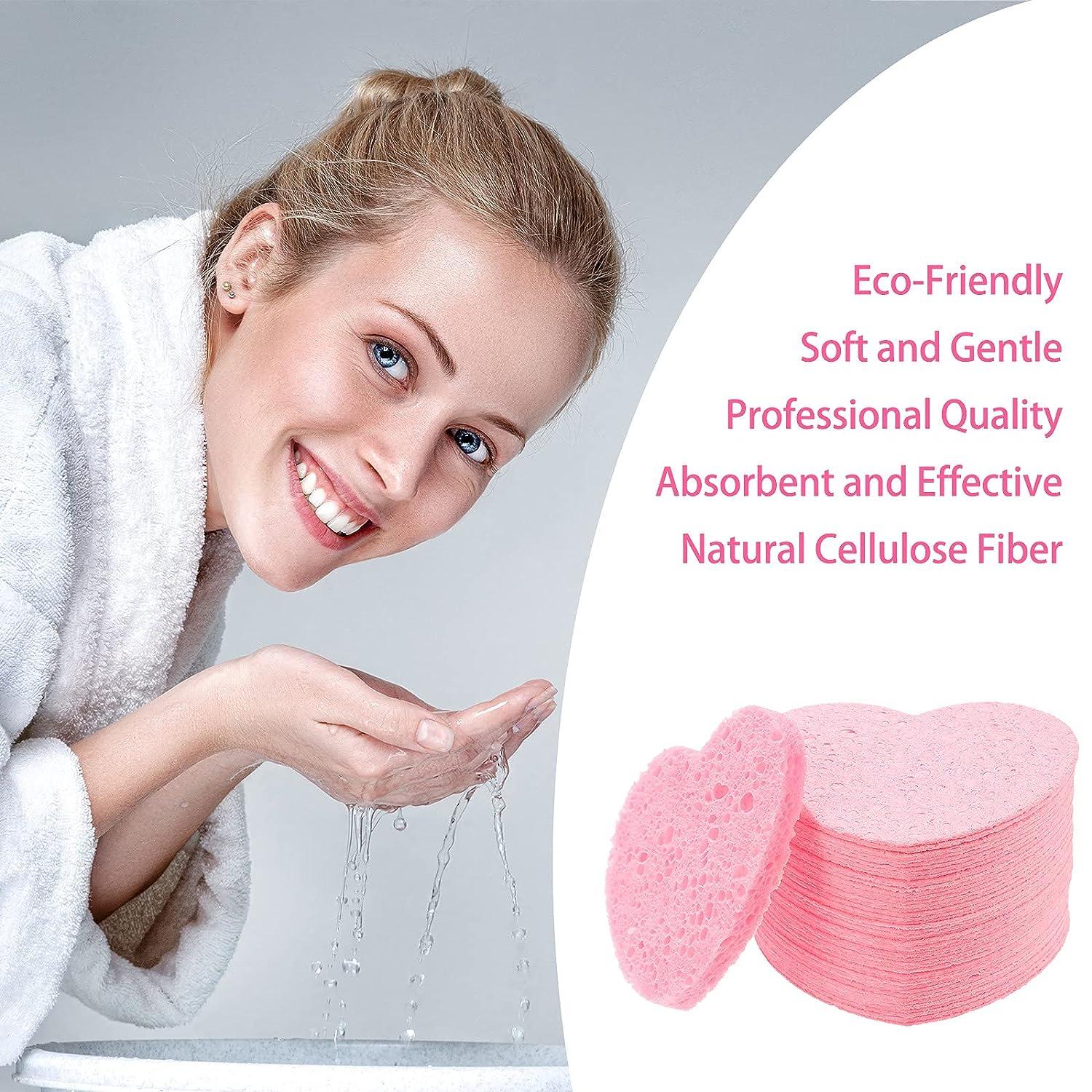 Pink Heart-Shaped Cellulose Cleaning Sponge Pack of 2 by Minky