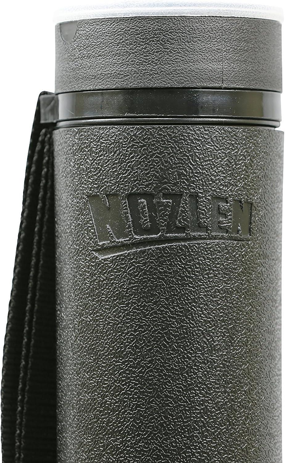 Nozlen Document Poster Tube - Black Plastic Storage Tube Expands from 24.5  up to 40 with Clear ID Card Cap - Water and Light Resistant - Telescoping  for Posters Artwork and Drawings Model DT3001