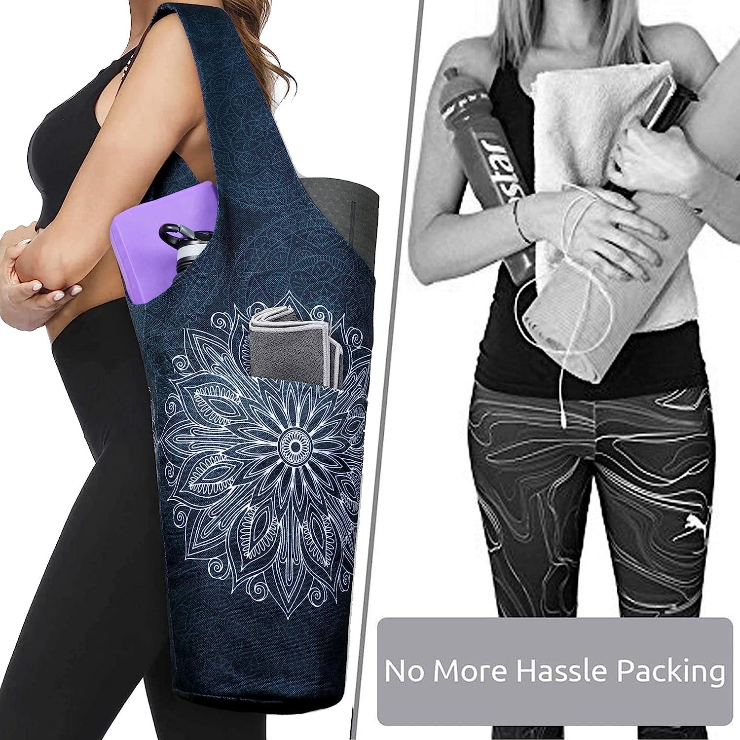 Mandala Pattern Blue Yoga Mat Bag Om Printed Gym Mat Carrier Bags With  Shoulder Strap, Dry Clean Only at Rs 500/bag in Jaipur