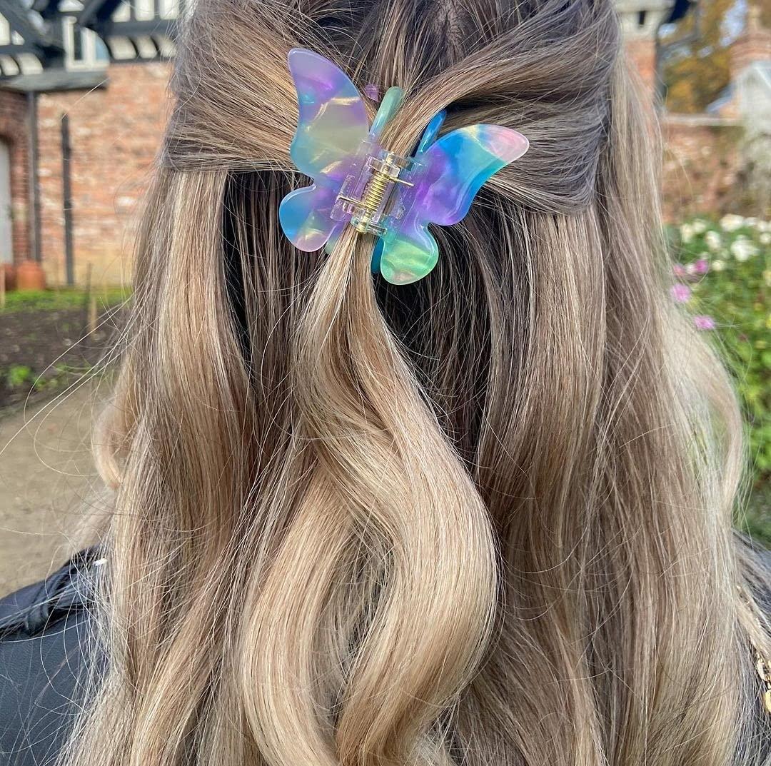 Buy Butterfly Hair Clip Acetate Hair Claw Tortoise Hair Clip Hair  Accessories for Her Women and Girls Small Hair Clip Perfect Gift Online in  India 