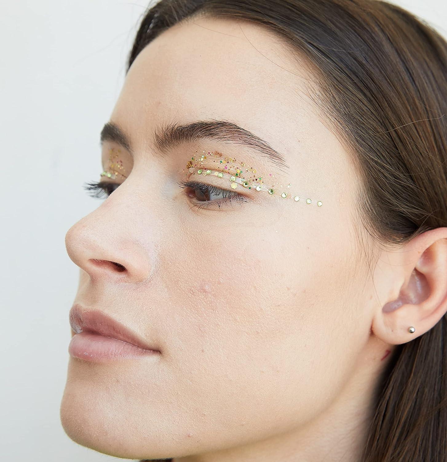 PaintLab Eye Gems, Self-Adhesive Rhinestones for Makeup, Face Jewels for  Beginners, Kids, Teens, and Women, Crystal Blitz