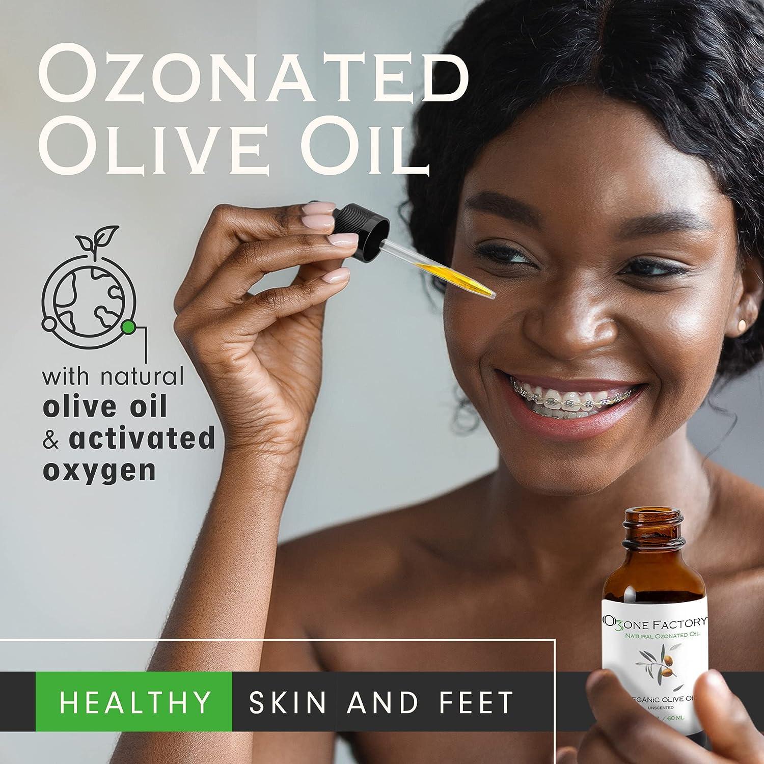 Ozone Factory Ozonated Olive Oil Unscented and Natural Face Oil