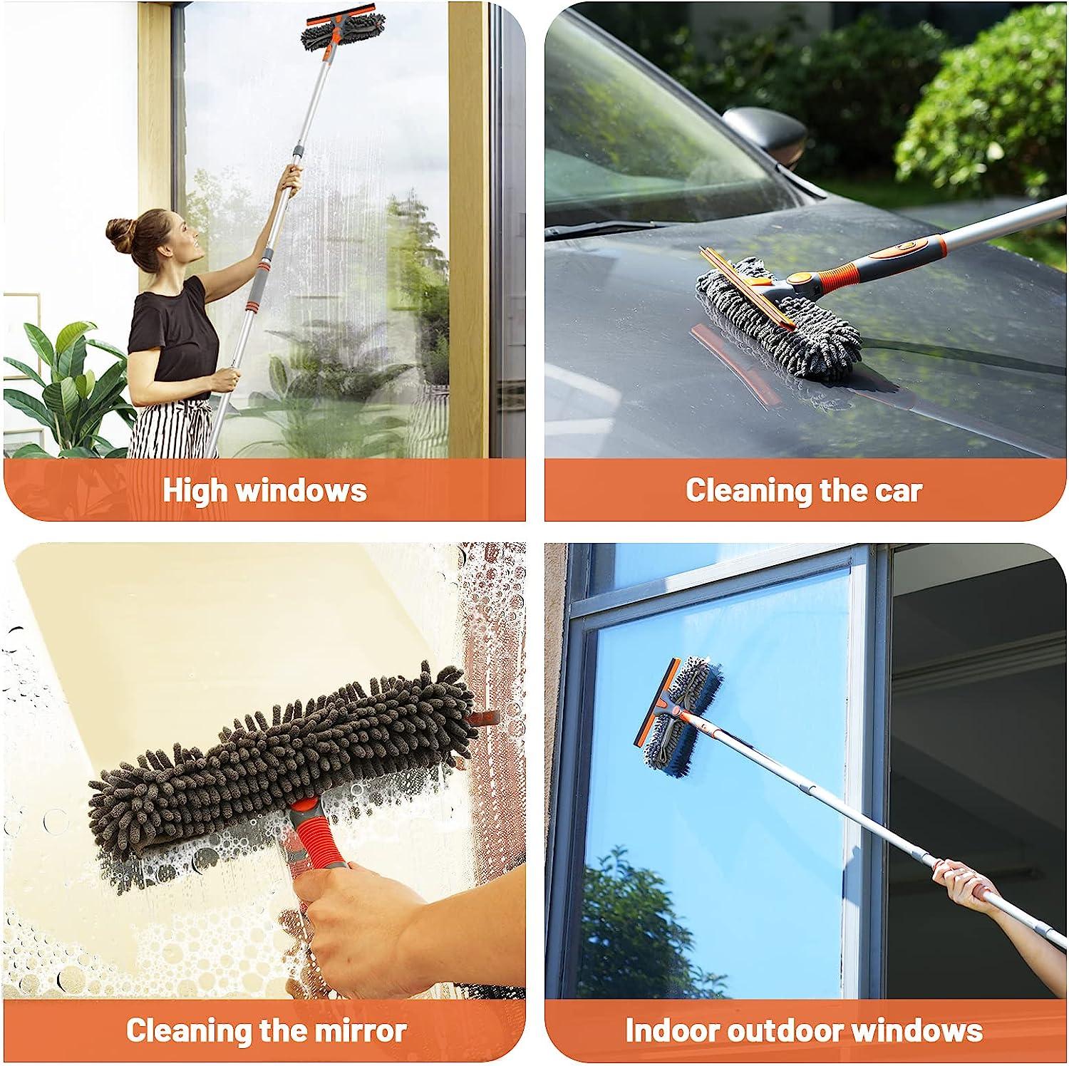 Window Squeegee Professional Telescopic Window Cleaner Cleaning