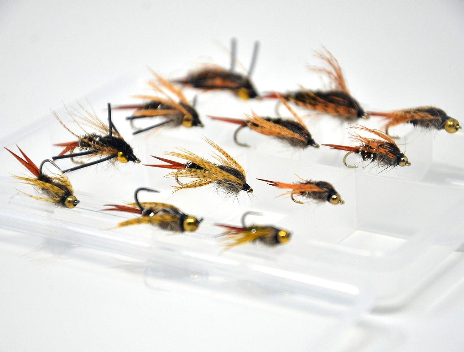 Lot of 20 New Custom Fly Fishing Flies Trout Lures Bugs