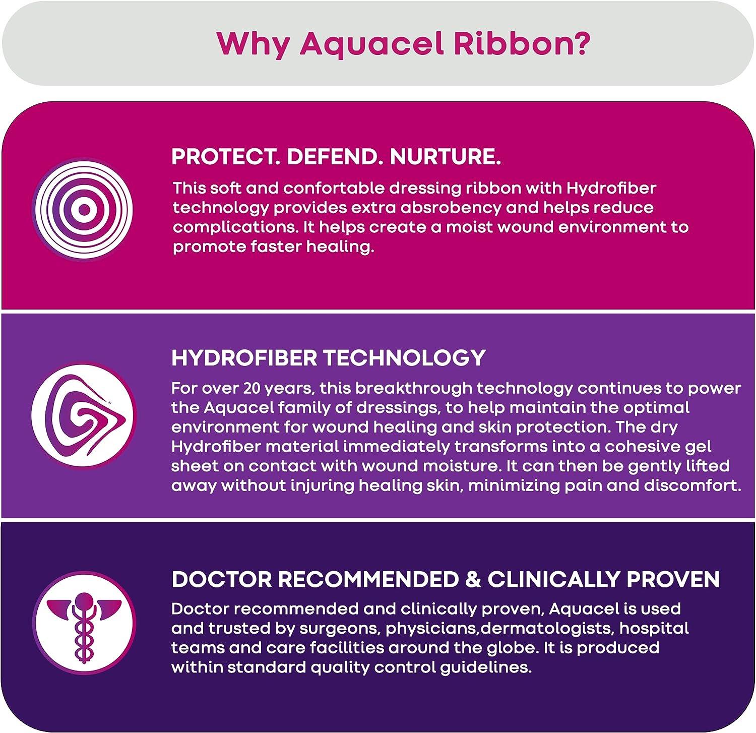 Dressings - Aquacel Extra & Aquacel Ribbon - 8 Sizes