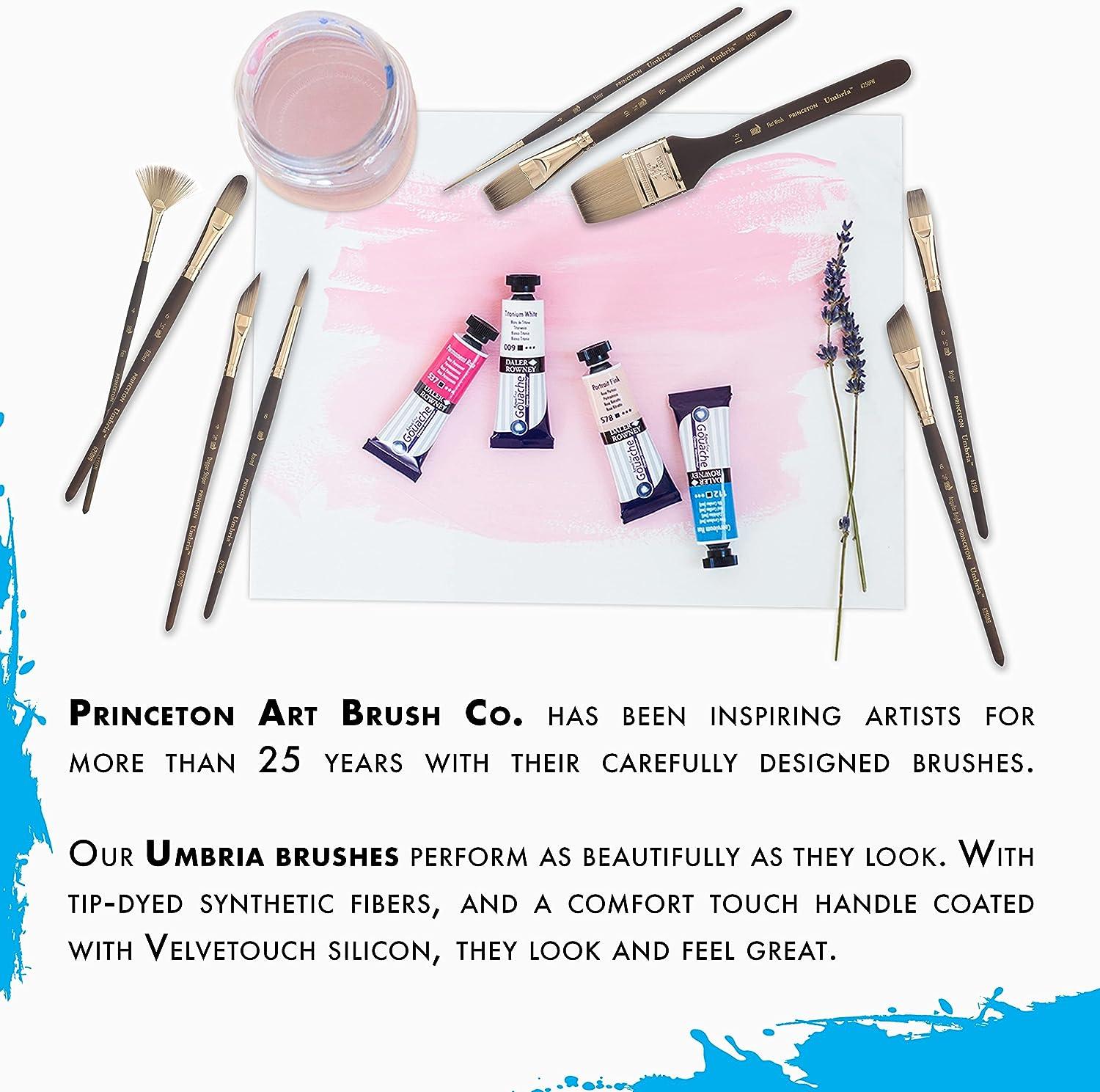 Product by Princeton Best Synthetic Sable Watercolor and Acrylic Brush  Round 6 