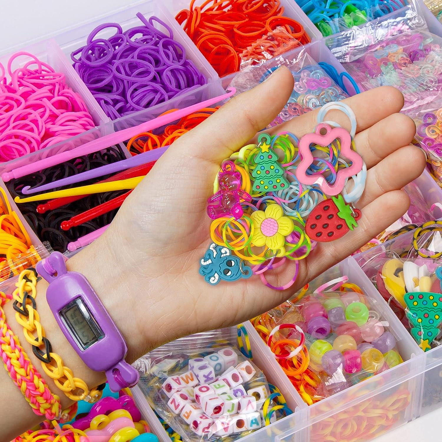 12000+ Colorful Loom Bands Set , Christmas Gift Rubber Bands For