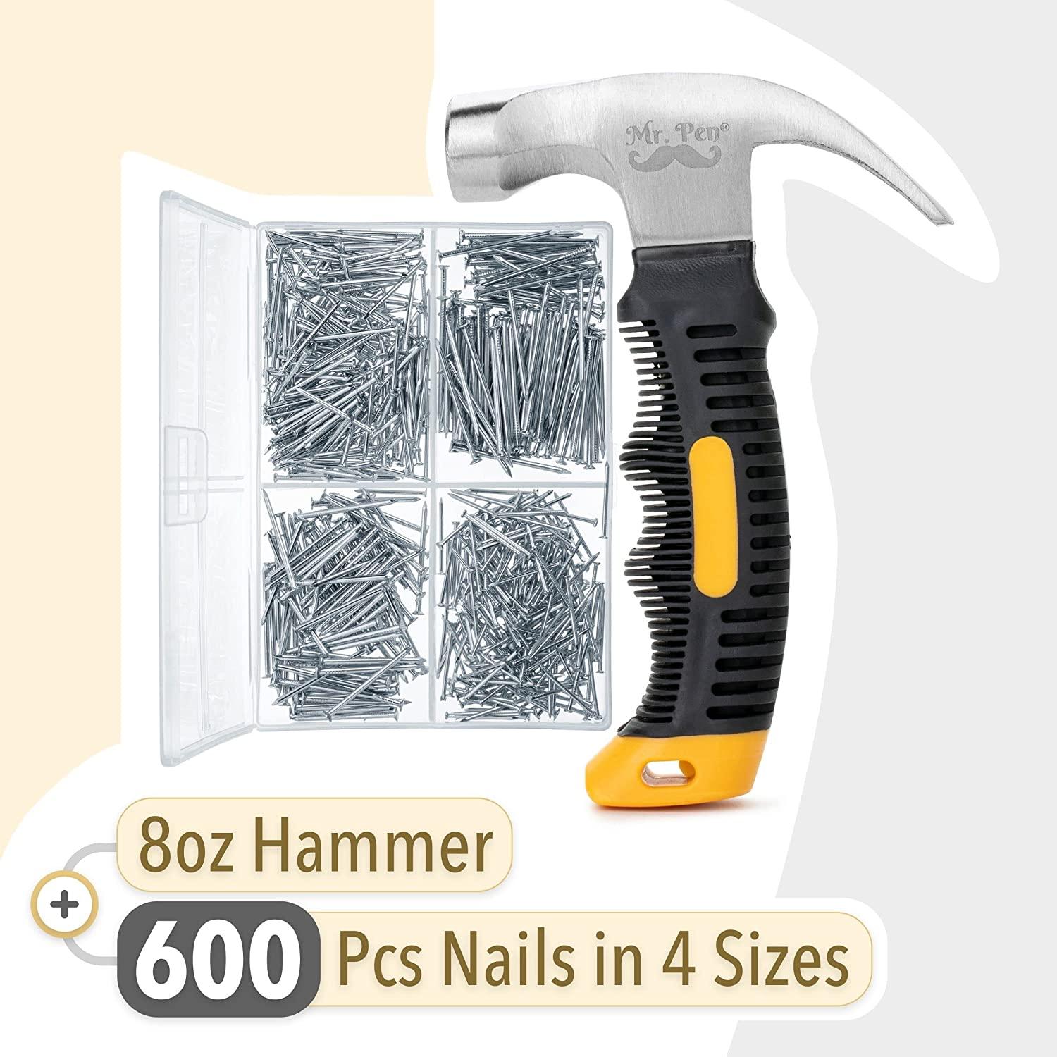 Mr. Pen- Hammer, 8Oz, Small Hammer, Camping Hammer, Claw Hammer, Stubby  Hammer