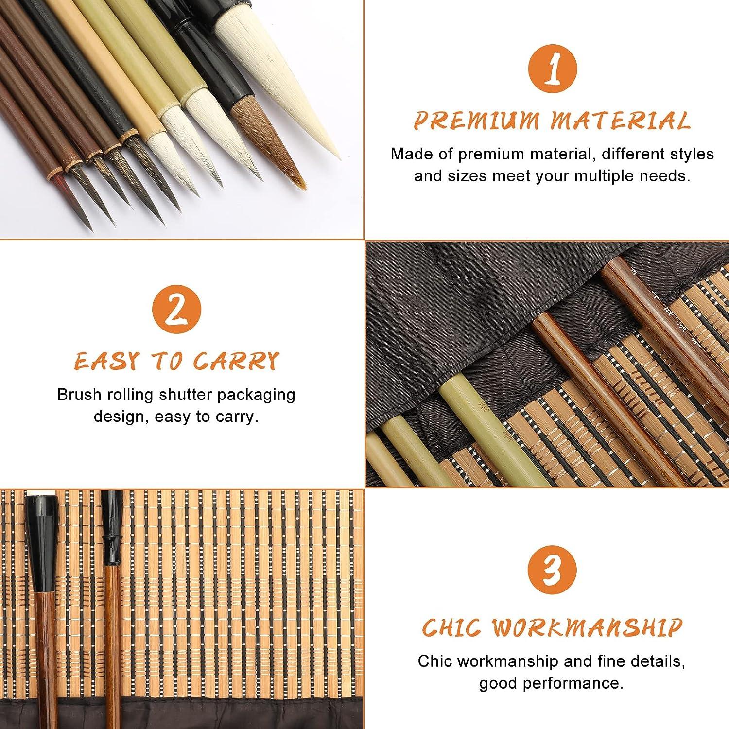 Chinese Calligraphy Gift Box Set Student Art Brushes Painting Ink