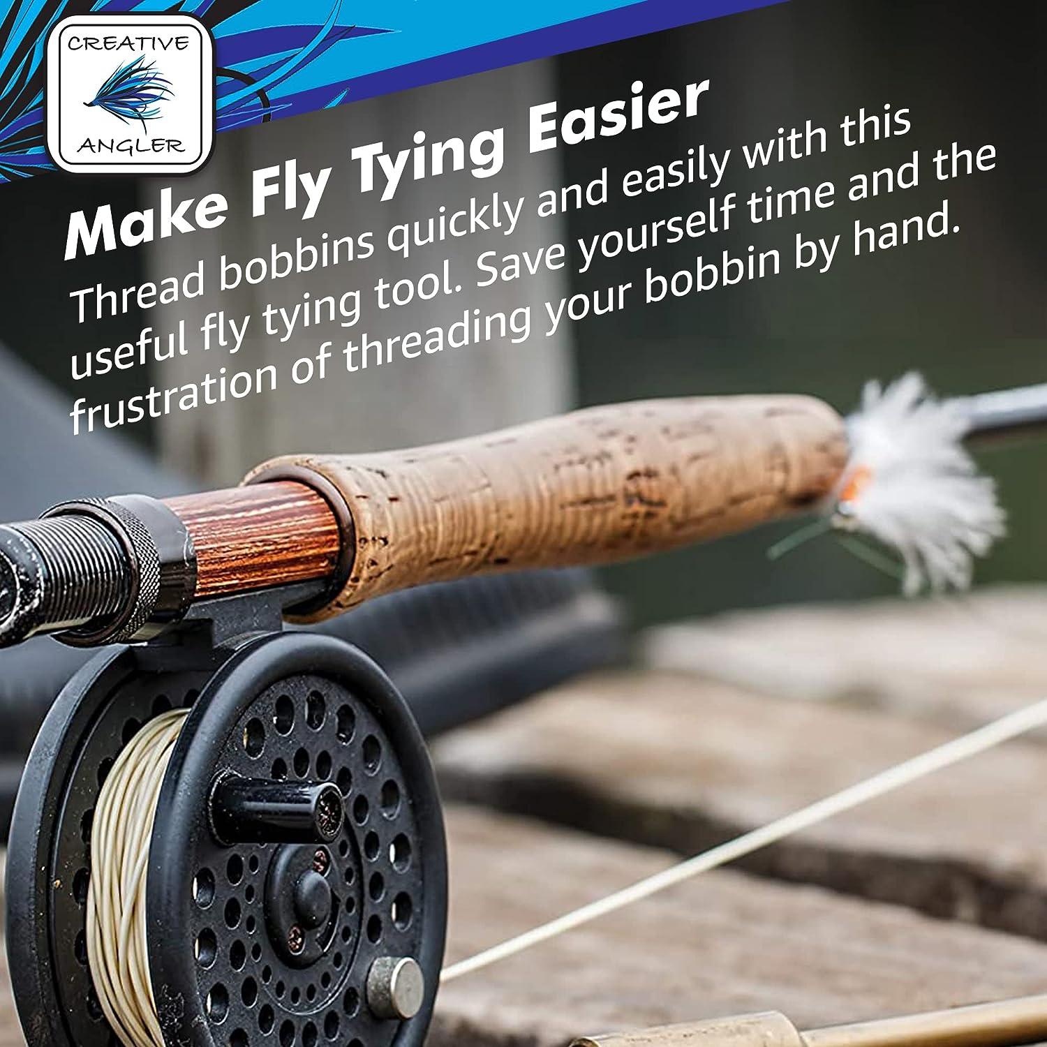 Creative Angler Fly Fishing Tying Bobbin and Wire Threader, Thread Spool  Holder Tool (Bobbin & Wire Threader Combo)