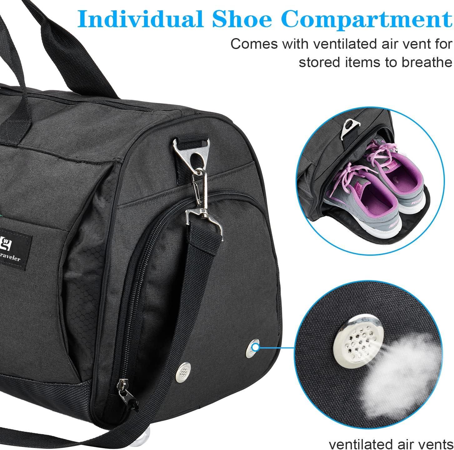 Judea Gym Duffle Bag with Shoe Compartment for Your Active