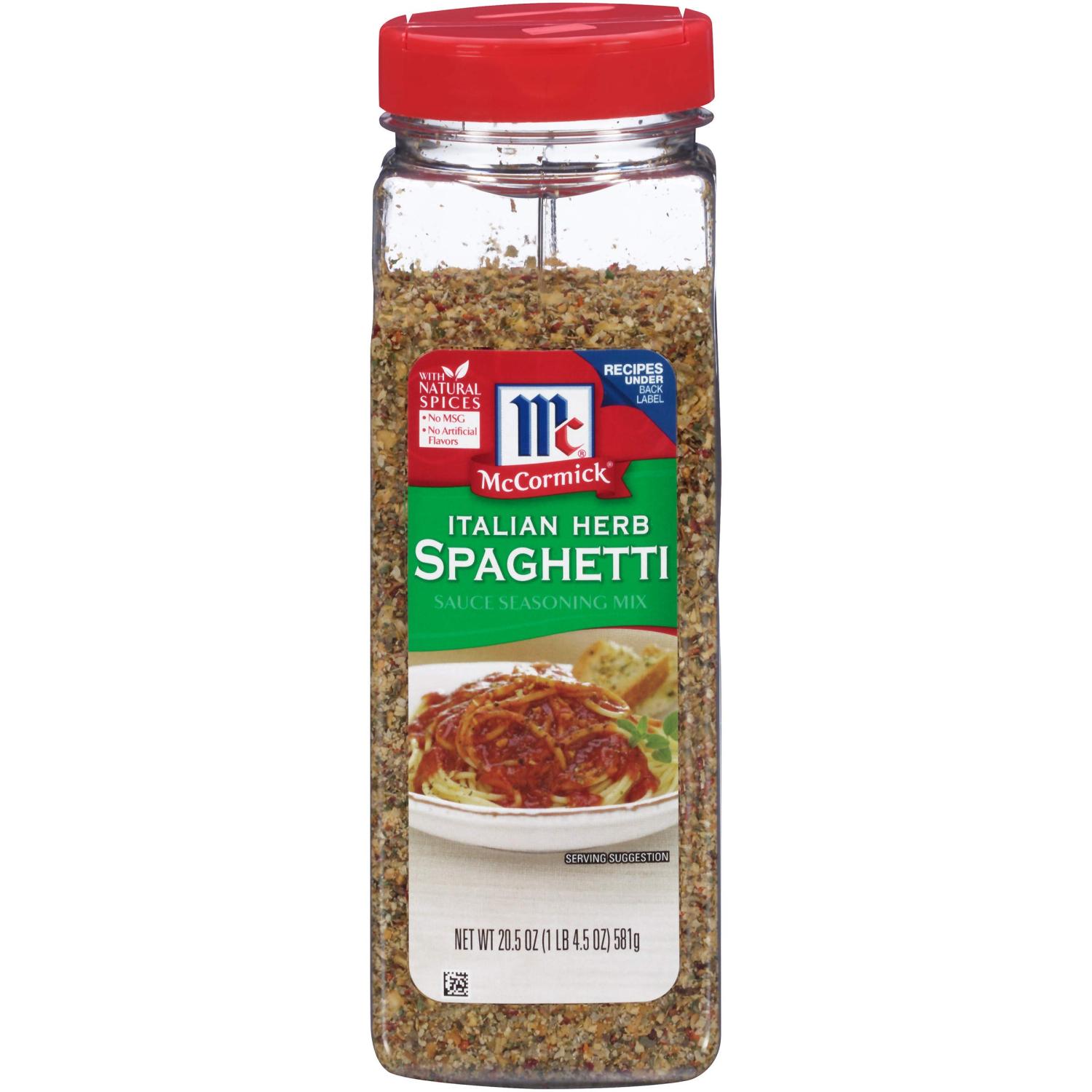 Mccormick Italian Herb Spaghetti Sauce Seasoning Mix 20 5 Oz