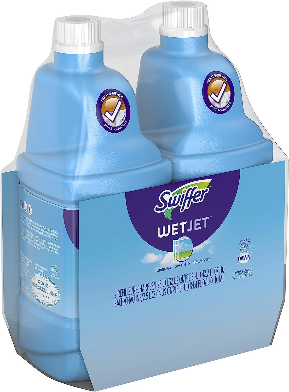 Swiffer WetJet Multi-purpose Floor Cleaner Solution Refill Open Window  Fresh Scent 1.25L