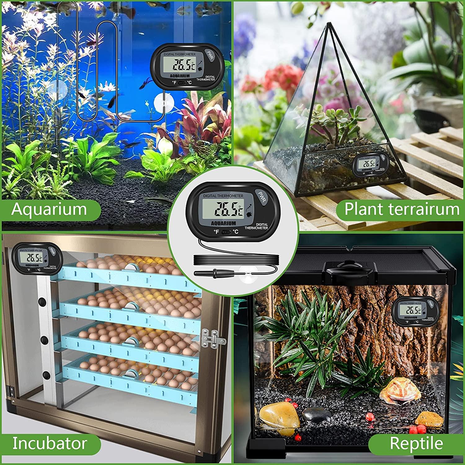 LCD Digital Aquarium Thermometer Fish Tank Water Terrarium Temperature