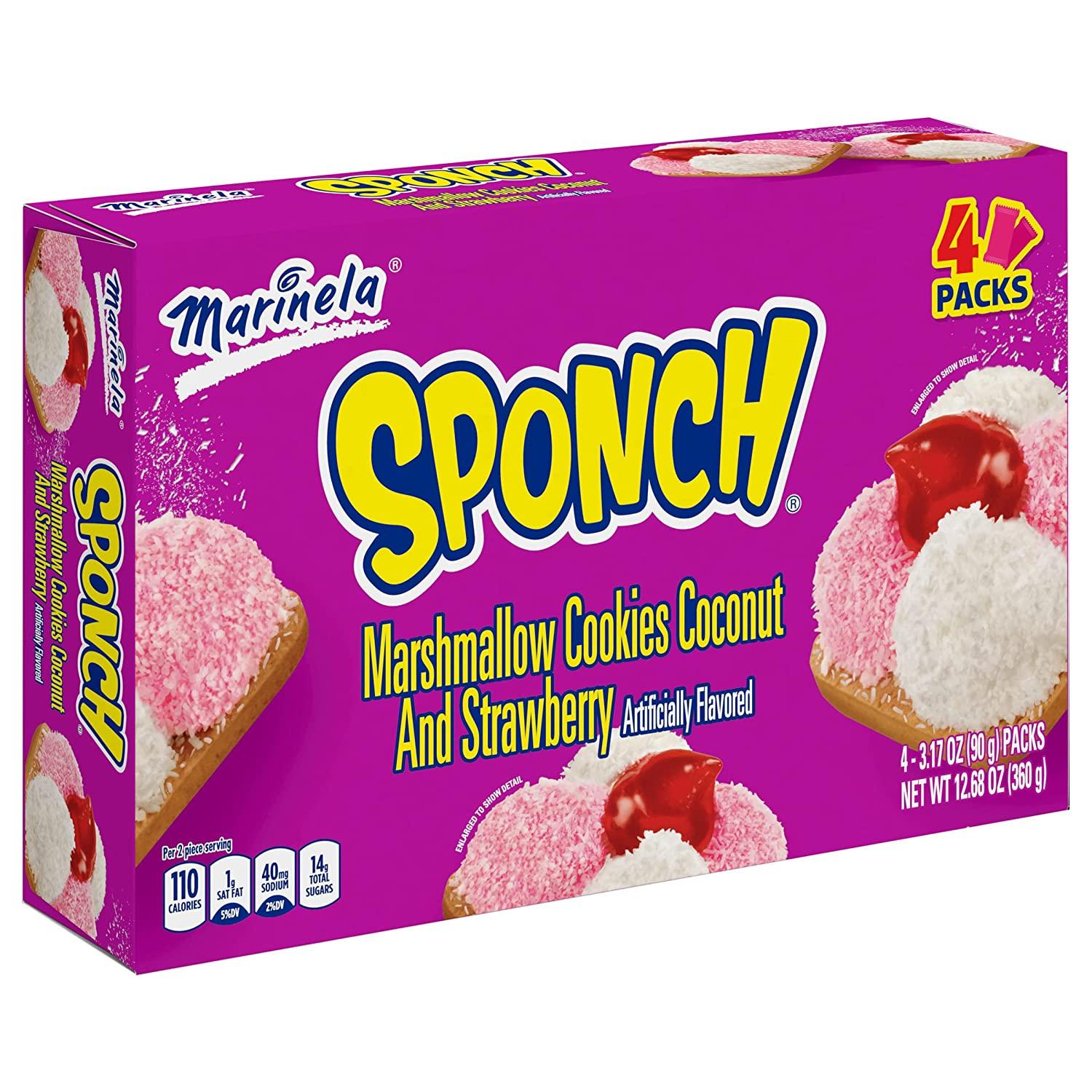 Marinela Sponch Marshmallow Cookies 8count 4111