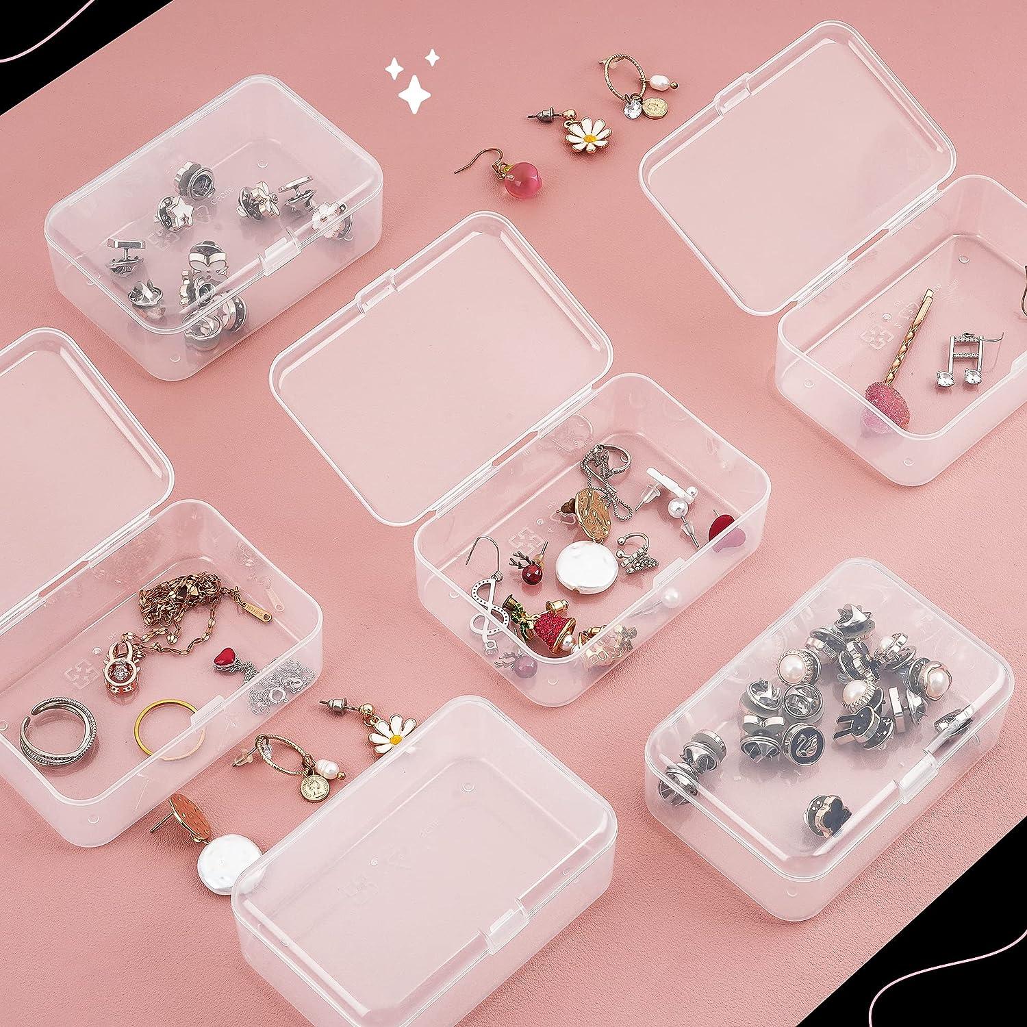 Nail Charm Rhinestone Storage Box Multi-compartments Clear Acrylic Magnetic  Cover Accessories Nail Art Beads Organizer Container