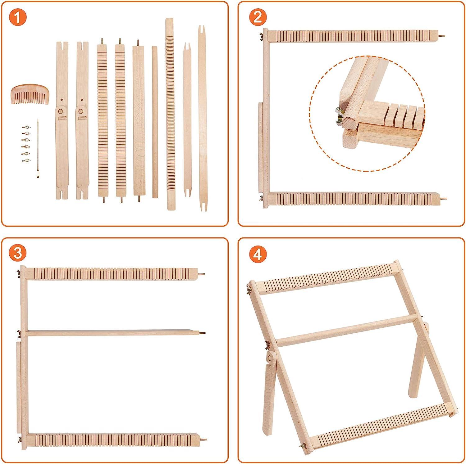 Weaving Loom Kit Handmade Creative with Accessories Sewing for Beginners